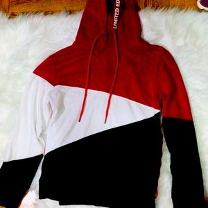 Red,White & Navy Hoodie